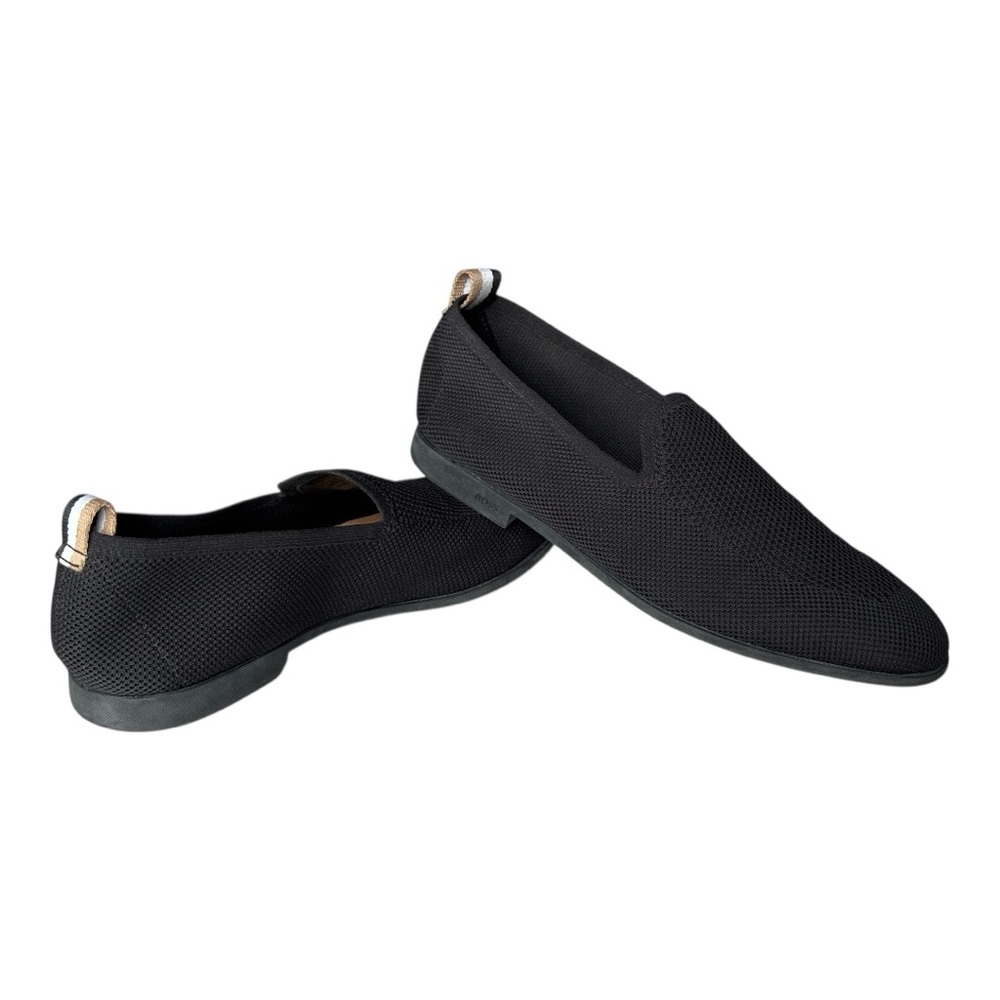 Hugo Boss Dale flexible Knit slip on Loafer in black made in Italy | size 12-13